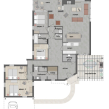 Ostrea Marina Kamperland - Zeelandhuisaanzee-plattegrond